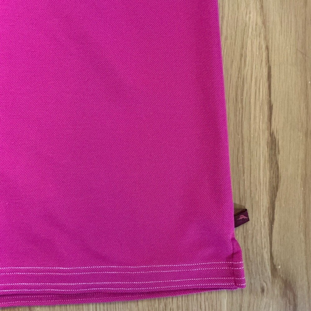 Tommy Bahama IslandZone Supima Cotton Polo Men's Large Pink Short Sleeve Shirt L - Picture 5 of 8